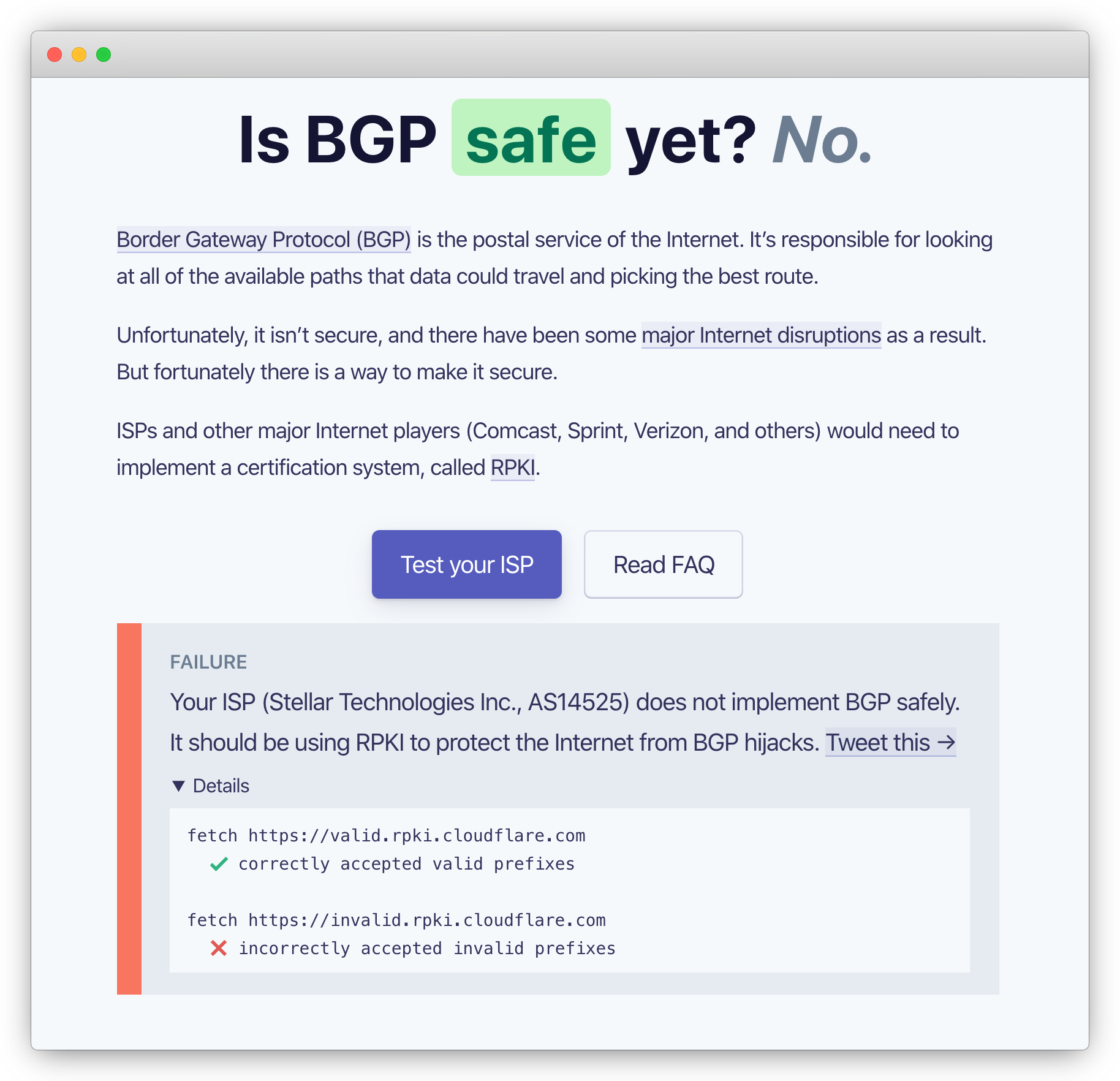 Is BGP Safe Yet?